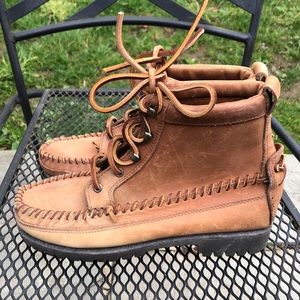 Polo Country Ralph Lauren Leather Boots Womens 7.5 B Brown Shoes